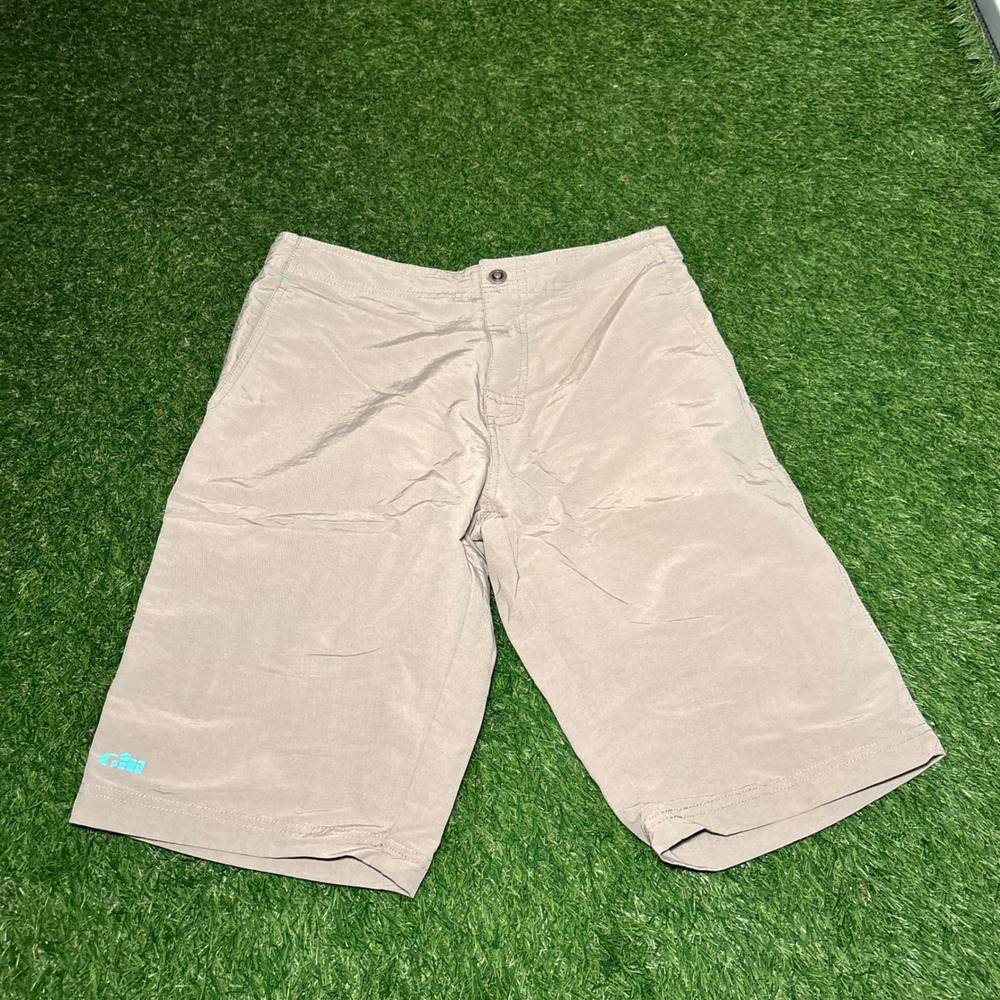 Gill Mens UV Tec Sailing Shorts Khaki Tan Quick Dry Performance Technical 14 30